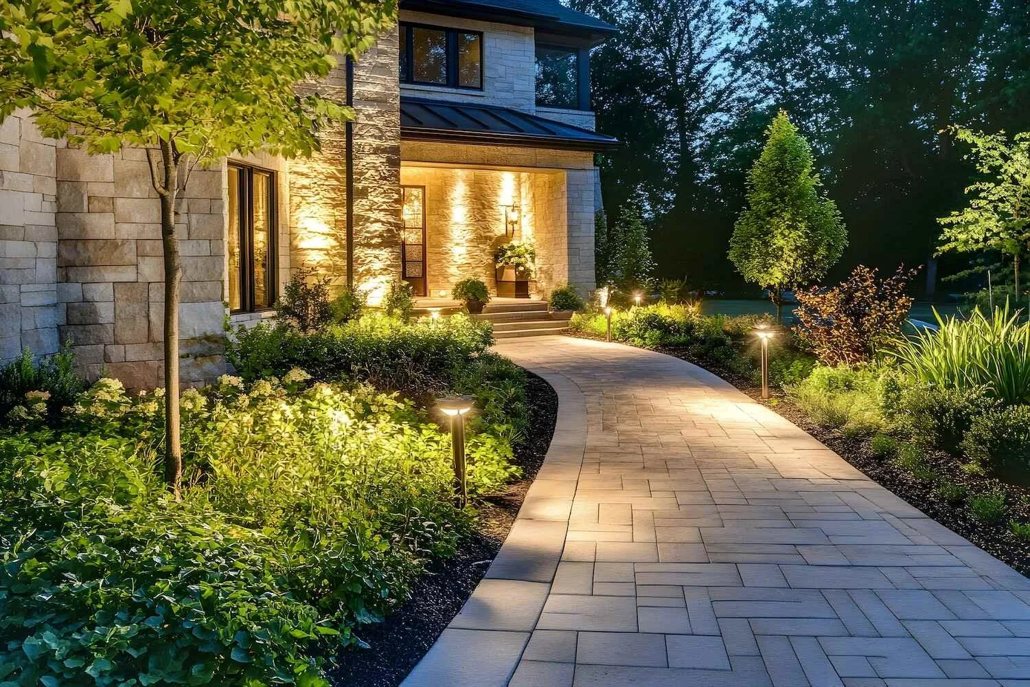Landscape Lighting Installation in Mahwah, NJ | Magic Landscaping
